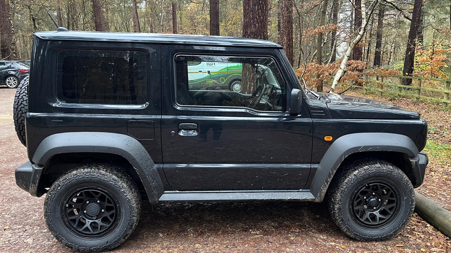 Black SUZUKI JIMNY (2018+) with Magpie M-01 Wheels