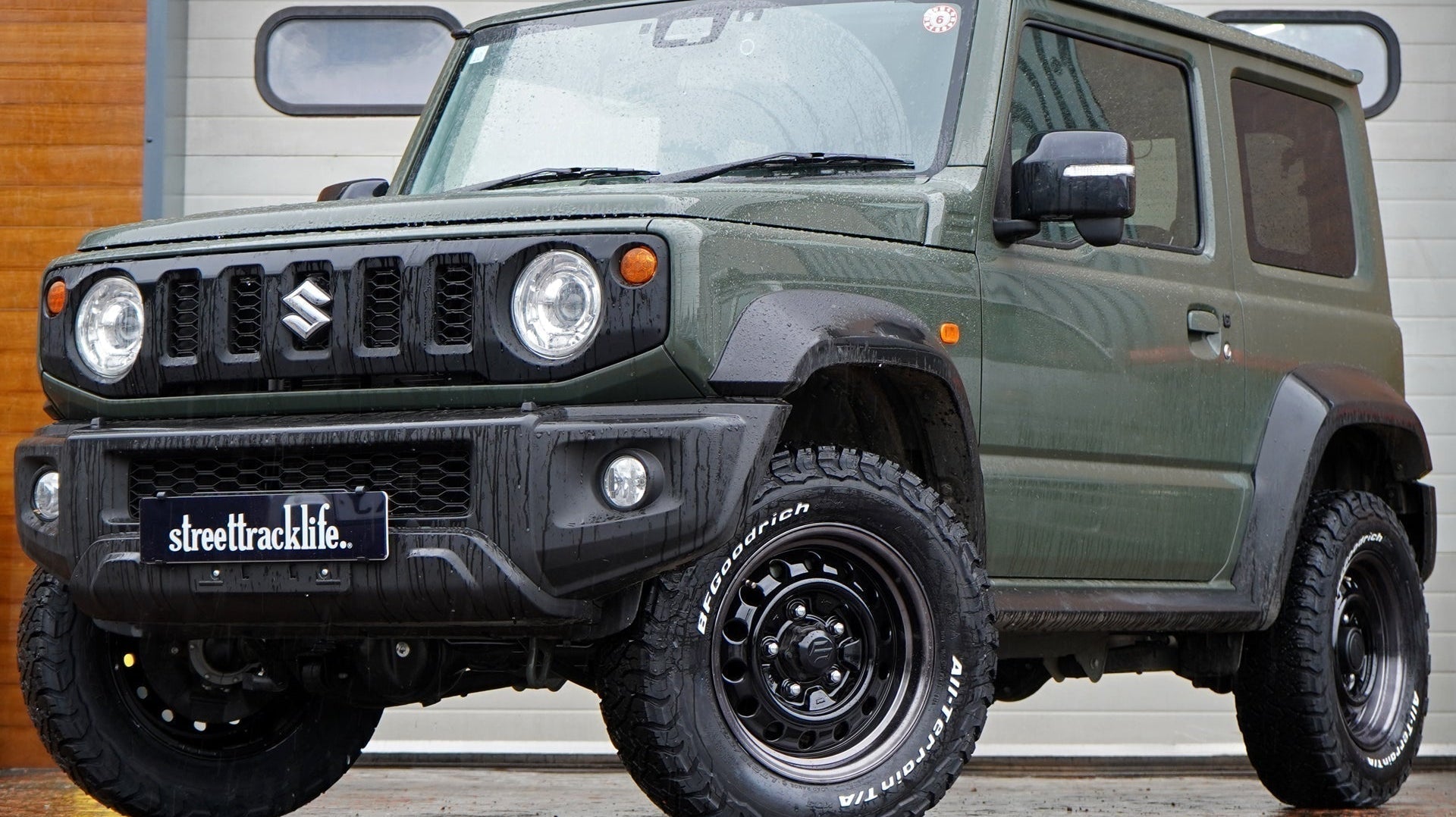 Suzuki Jimny (2018+) with APIO WILDBOAR D wheels and suspension upgrade, using our new JIMNYSTYLE +20mm springs and Bilstein Extended Shock Absorbers.