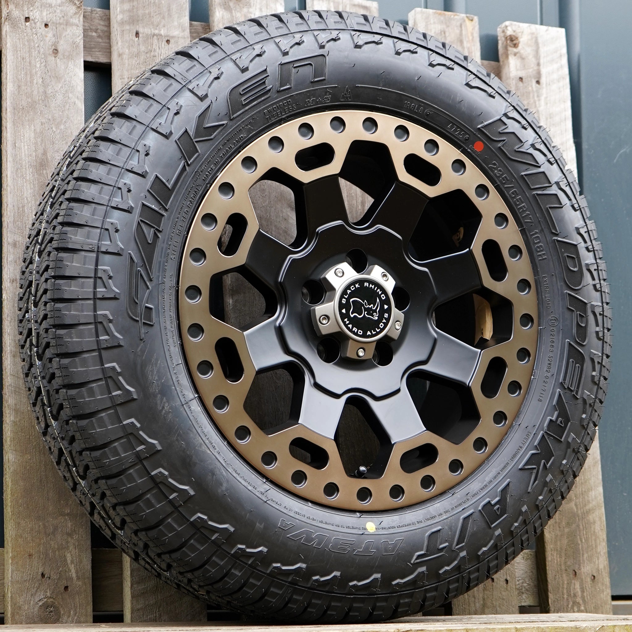 Black Rhino Warlord 17" Wheel & Tyre Package for Volkswagen Transporter T6 (2015+)