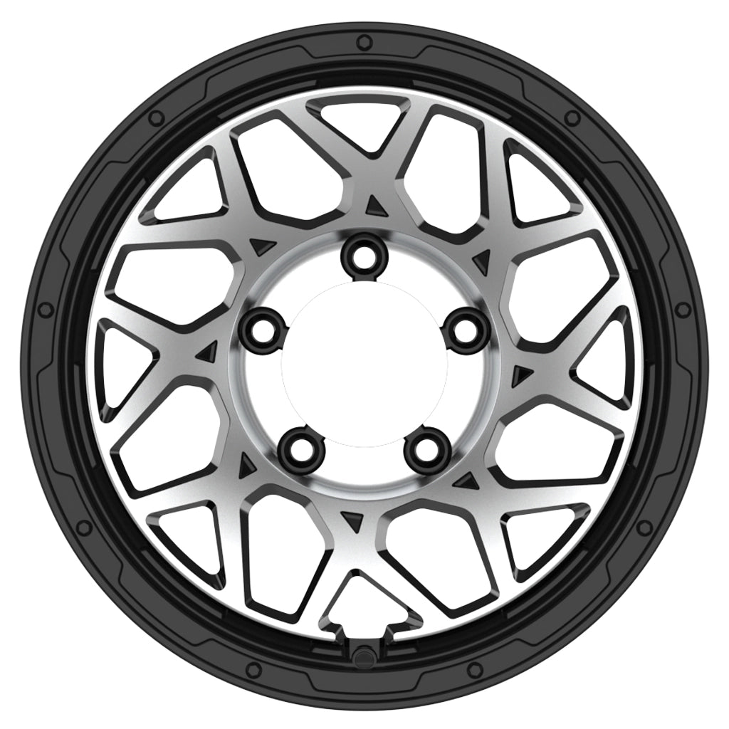 Magpie M-01 16" Wheels for Suzuki Jimny - Silver Machined Face with Black Rim