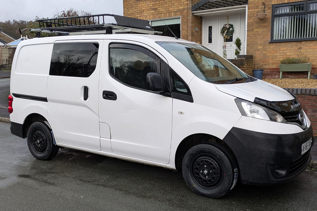 White Nissan NV200 fitted with XTREME-J RUGGED wheels