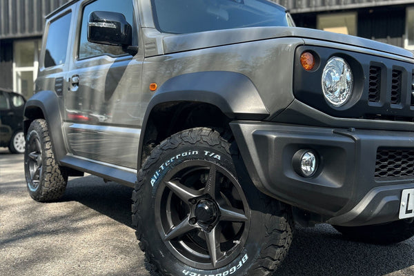 Suzuki Jimny (2018+) fitted with 16" APIO WILDBOAR X2 wheels and BF Goodrich KO2 tyres