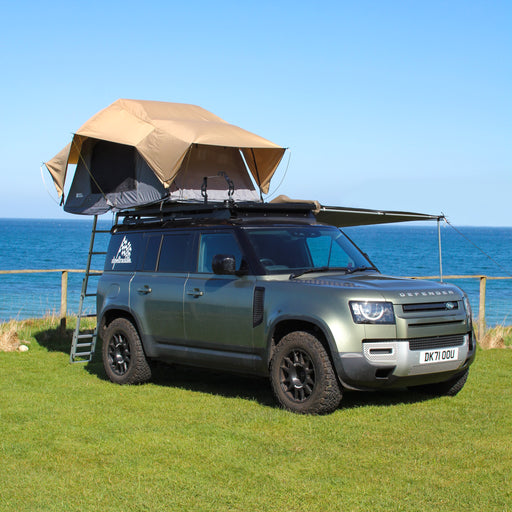 Front Runner Roof Tent on Street Track Life Land Rover Defender