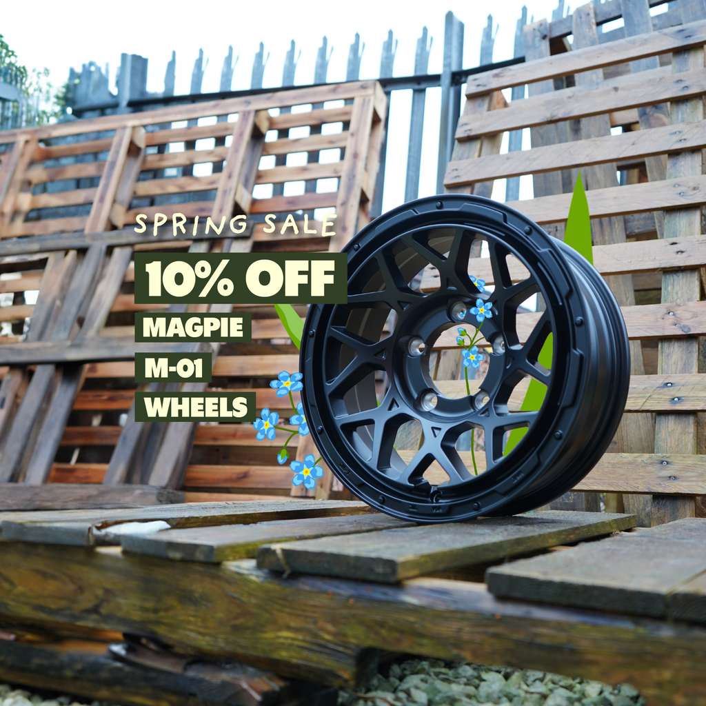 STREET TRACK LIFE JIMNYSTYLE JIMNY ACCESSORIES SPRING SALE 10% OFF MAGPIE WHEELS