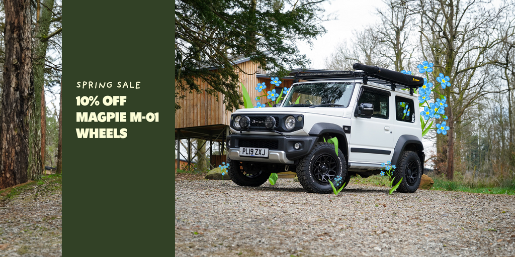STREET TRACK LIFE JIMNYSTYLE JIMNY ACCESSORIES SPRING SALE 10% OFF MAGPIE WHEELS