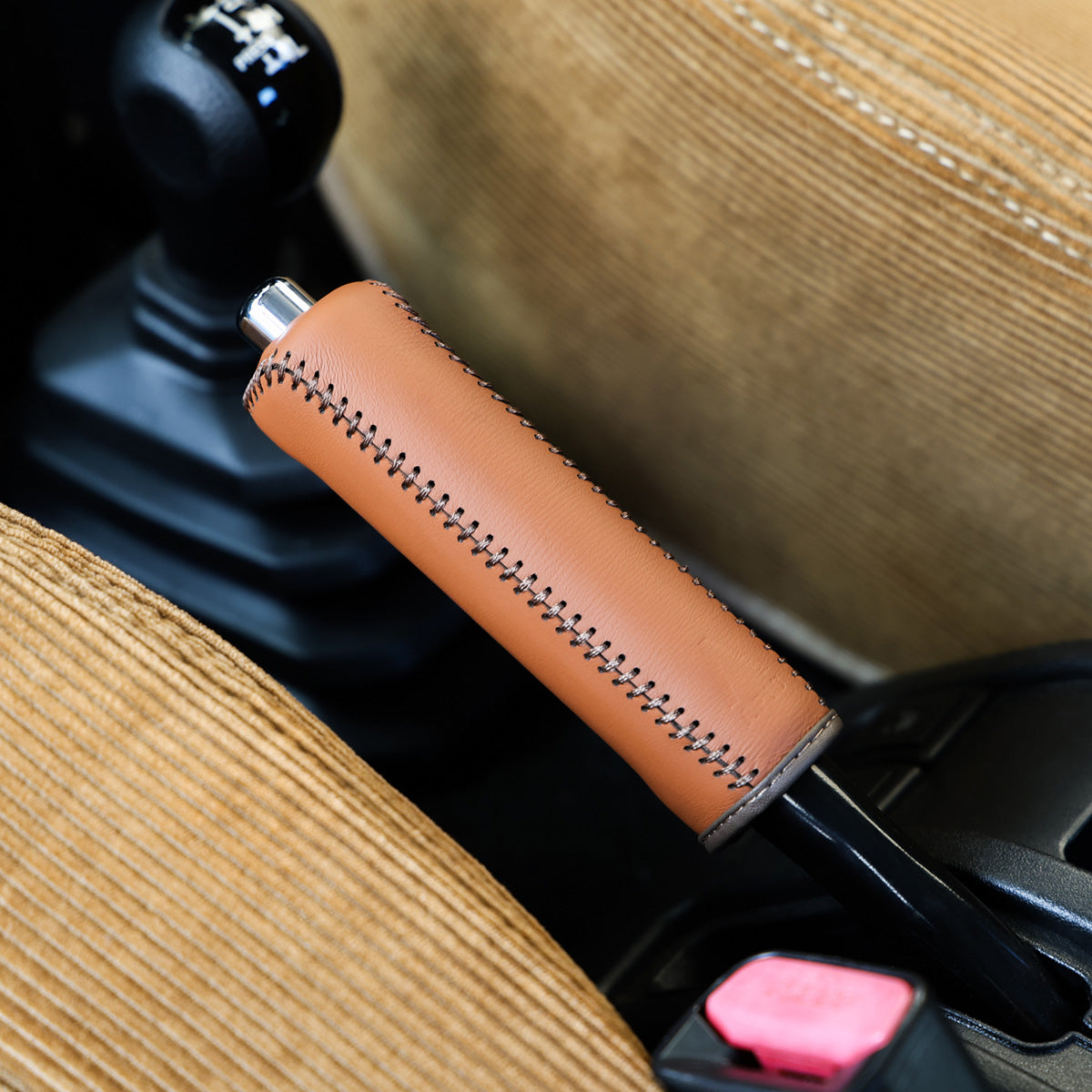 APIO Nappa Leather Handbrake Grip Cover for Suzuki Jimny (2018+)