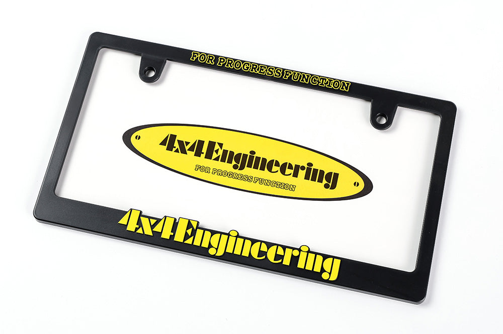 4x4 Engineering 3D Number Plate Frame - Yellow