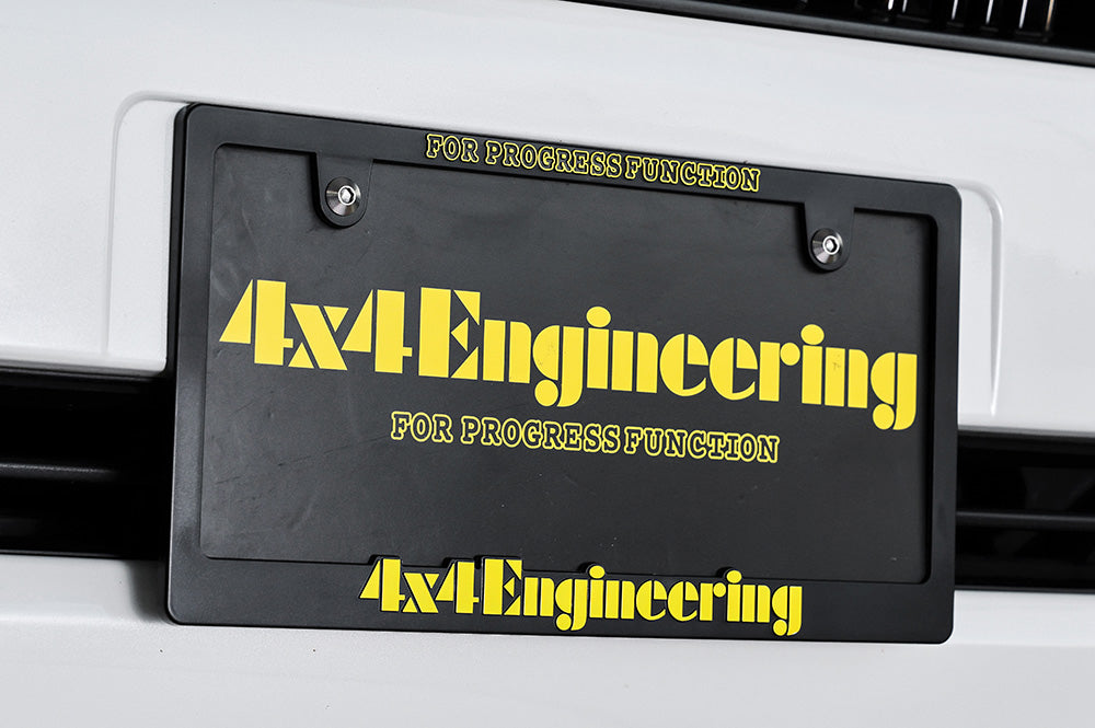 4x4 Engineering 3D Number Plate Frame - Yellow