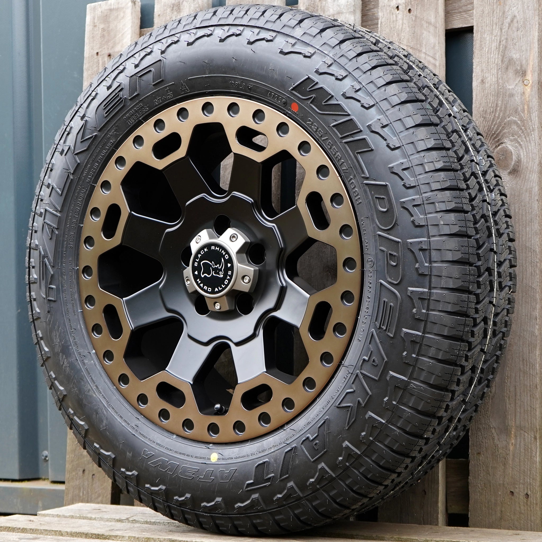 Black Rhino Warlord 17" Wheel & Tyre Package for Volkswagen Transporter T6 (2015+)