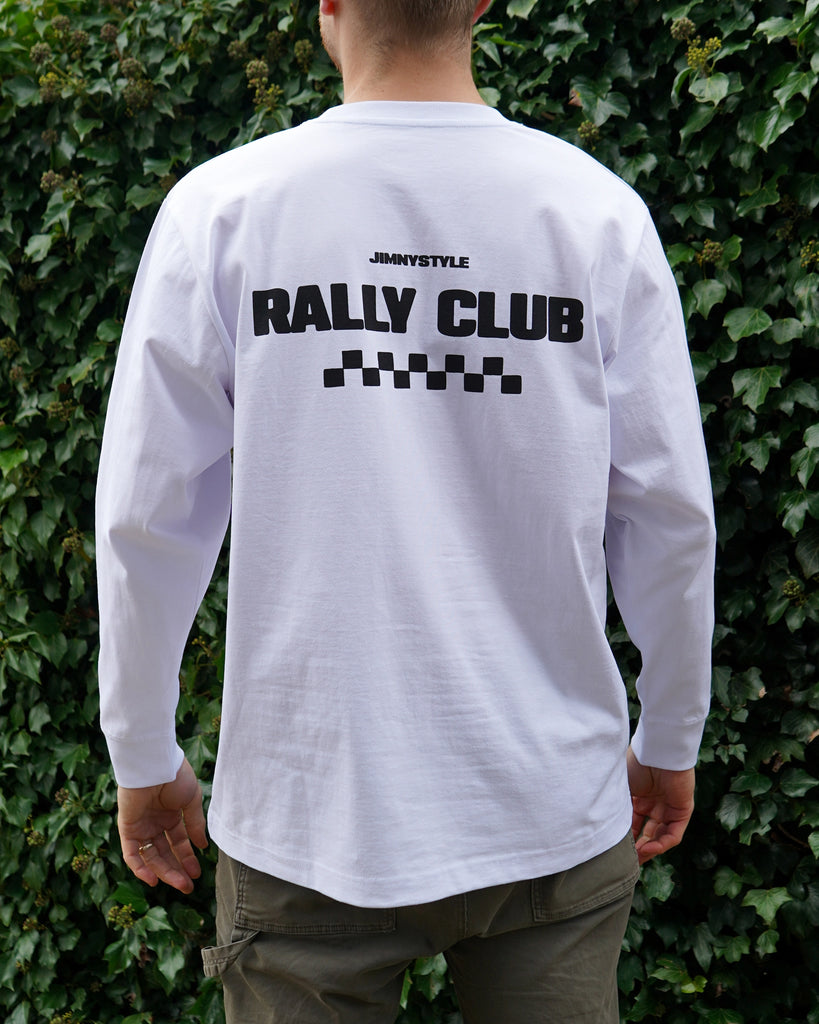 JIMNYSTYLE Rally Club T-Shirt - Long Sleeve - White - Jimny Tshirt