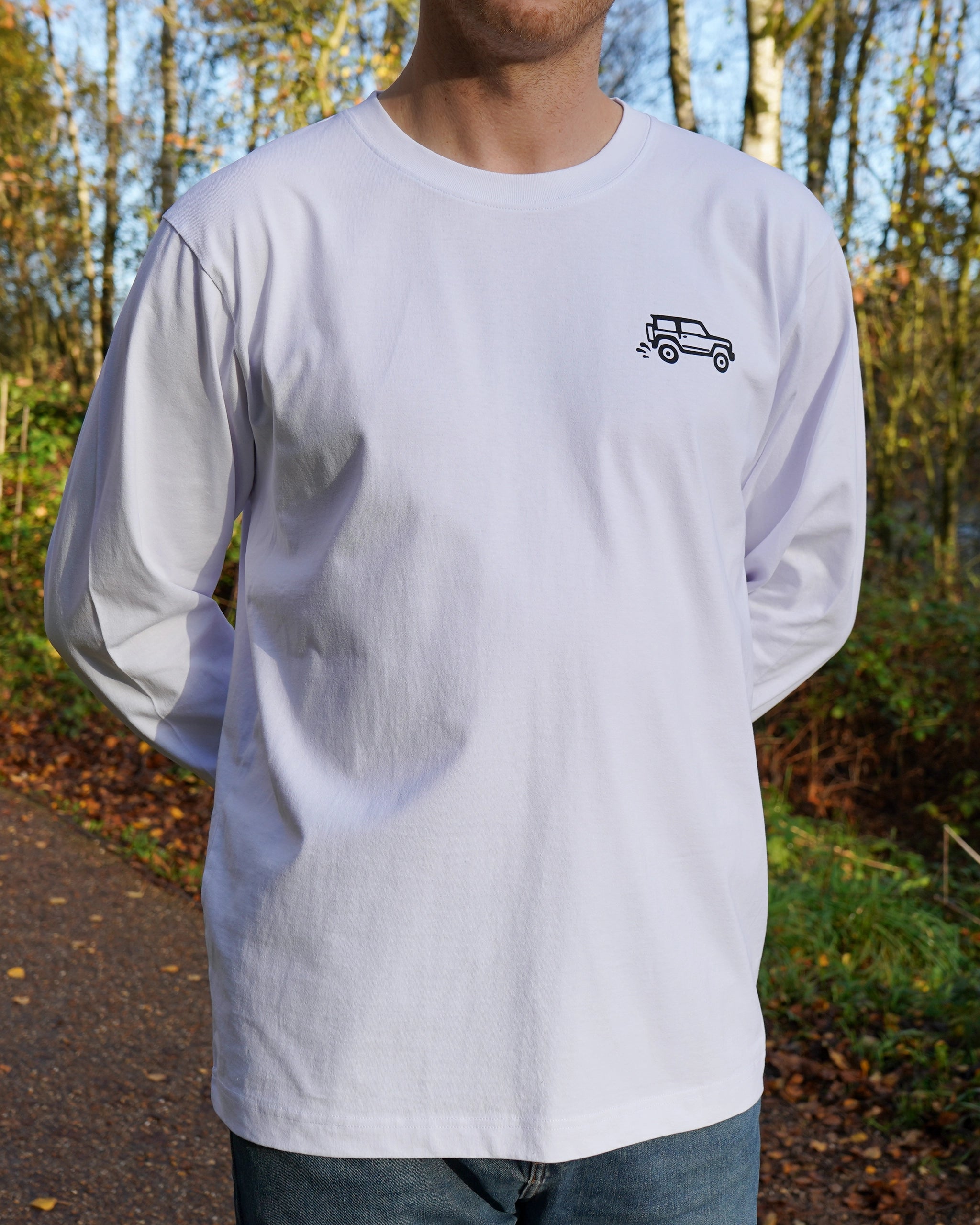 JIMNYSTYLE Rally Club T-Shirt - Long Sleeve - White - Jimny Tshirt