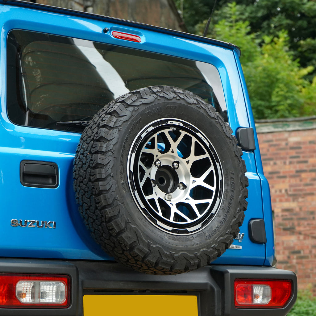 Concave spoke style 16 inch Magpie M-01 Wheels fitted with BF GOODRICH K02 215/70R16 tyres on a Suzuki Jimny (2018+) 16×6.0J-5 Street Track Life