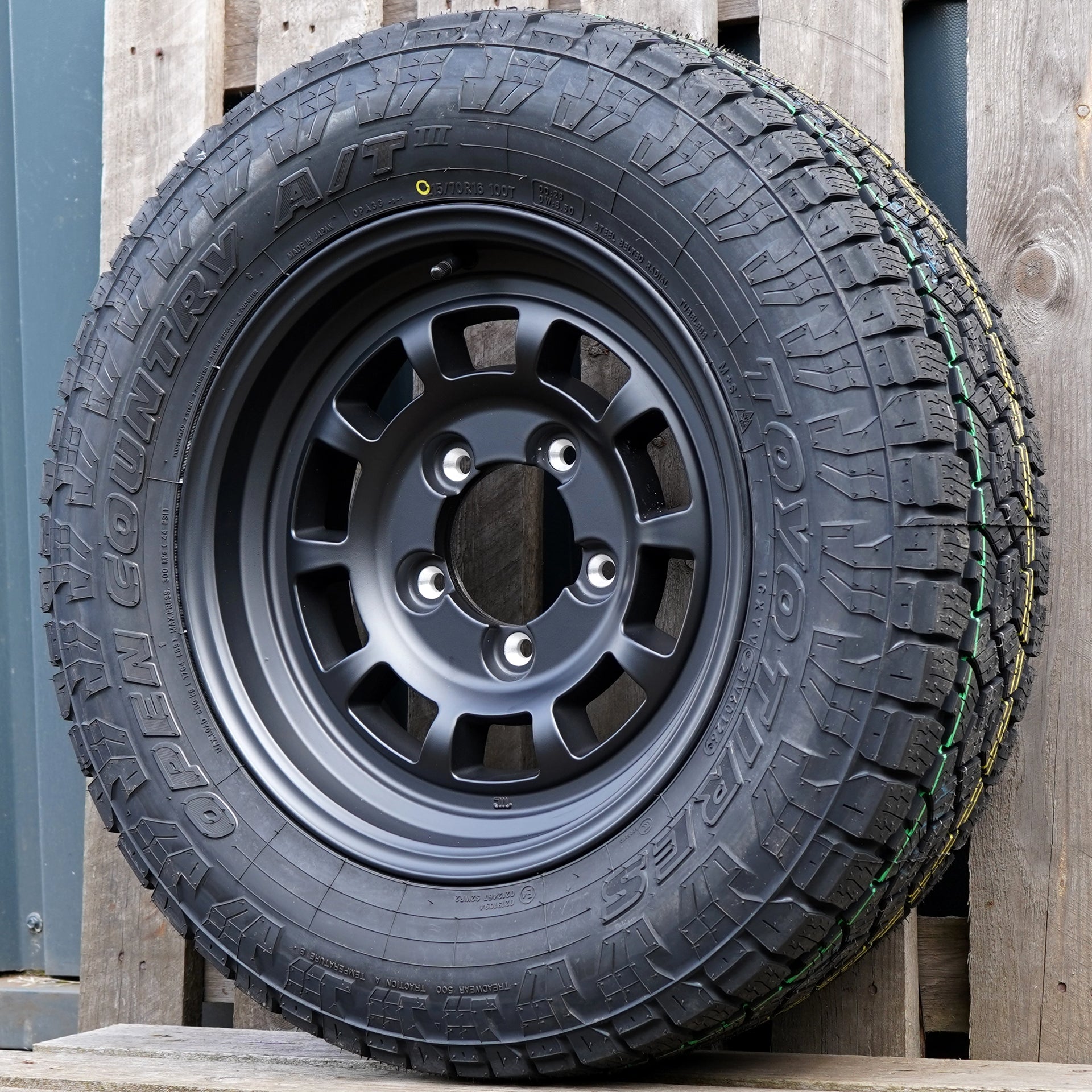 タイヤ・ホイール High Bridge HIGH PEAK J-01 Wheel & Tyre Package for Suzuki Jimny (2018+)