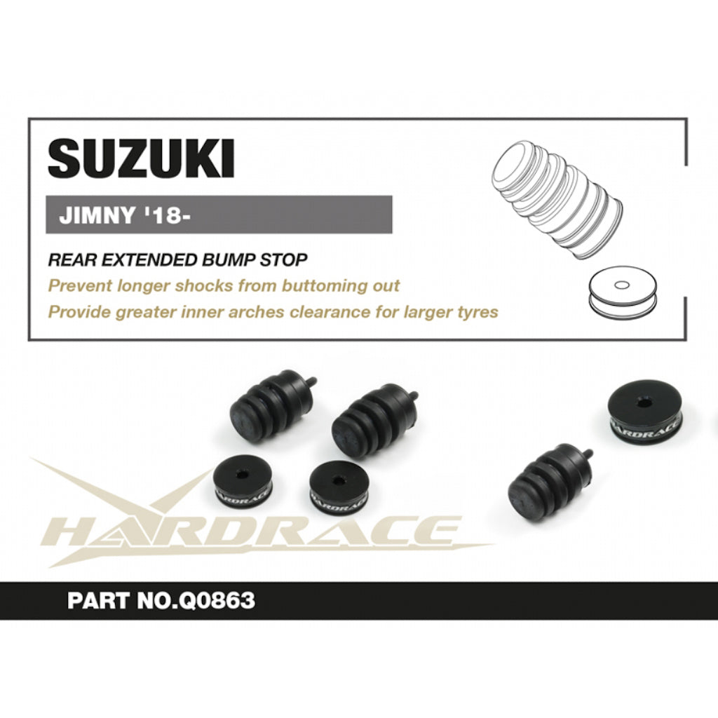 HARDRACE Rear Suspension Bump Stops for Suzuki Jimny (2018+)