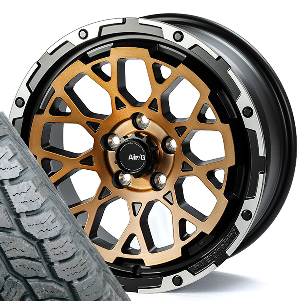 Air/G Rocks 17" Wheel & Tyre Package for Toyota FJ Cruiser