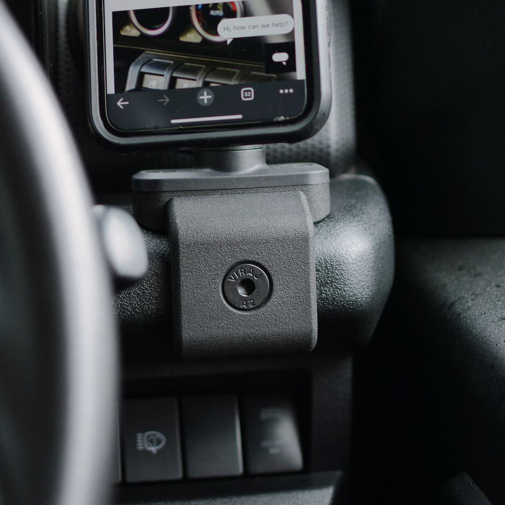 HIGH PEAK Quad Lock-Compatible Phone Mount Bracket - Driver Side for Suzuki Jimny (2018+)