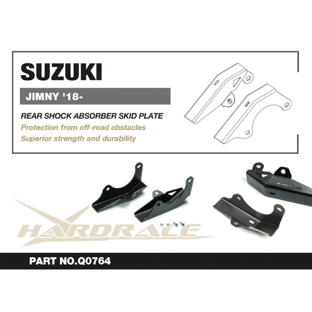 HARDRACE Rear Shock Absorber Skid Guards for Suzuki Jimny (2018+)