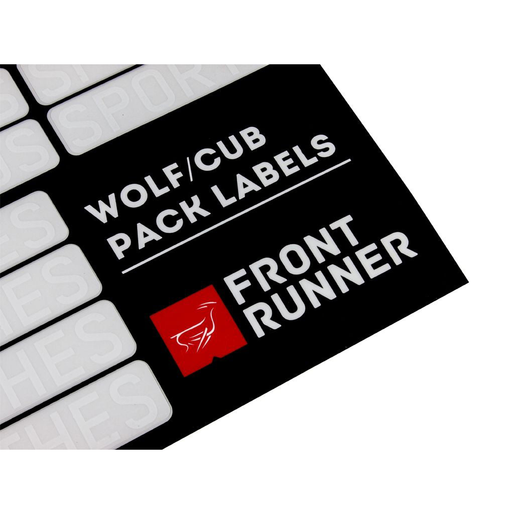 Front Runner Camp Organising Labels for Wolf/Cub Pack